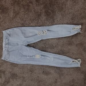 Cute distressed pastel jeans